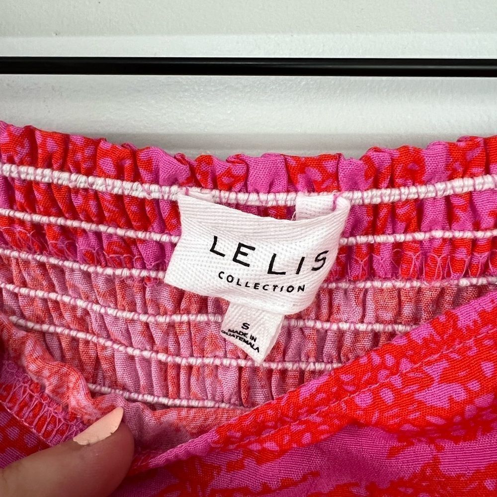 LE LIS Bandeau Bright Colored Crop Top with Tie back S NWT - Picture 9 of 9